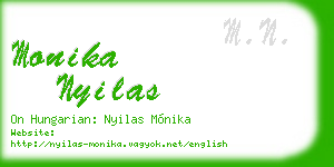 monika nyilas business card